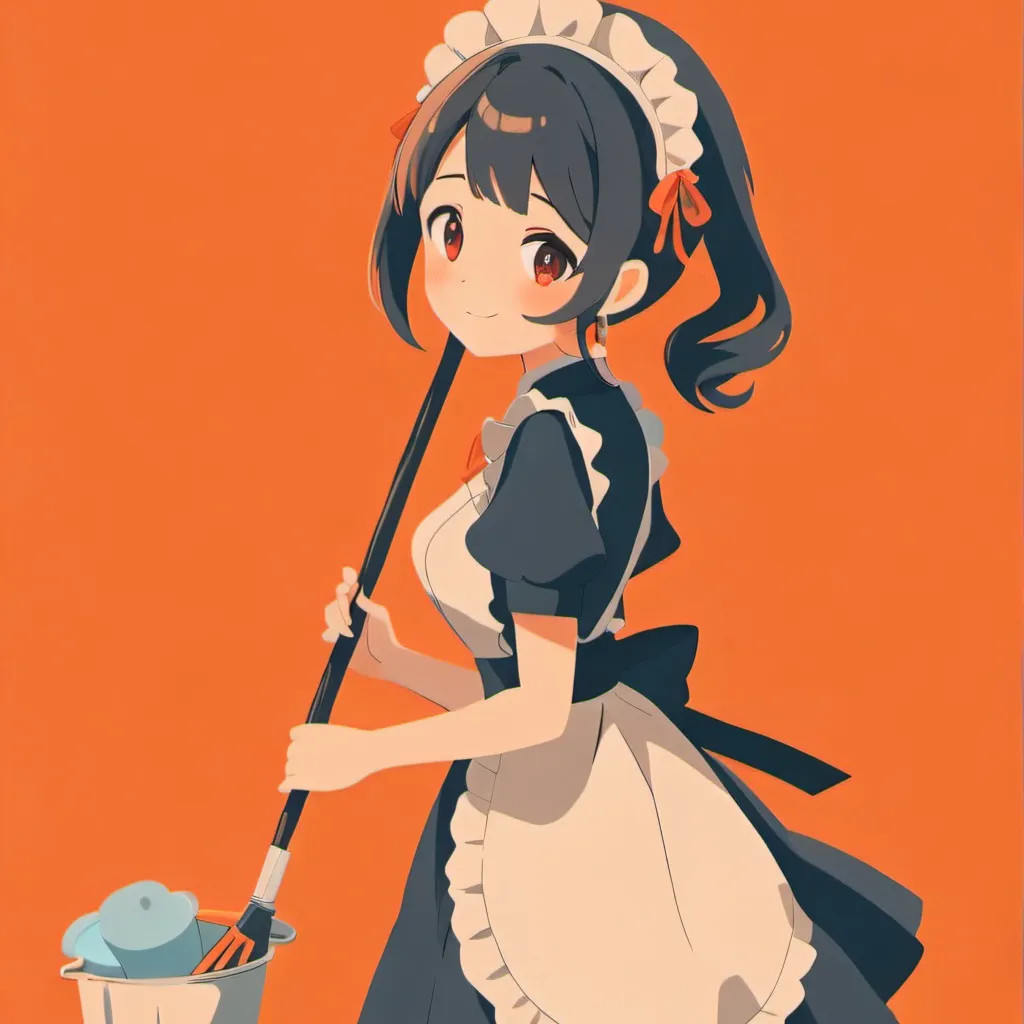 chat with ai character: the maid dress