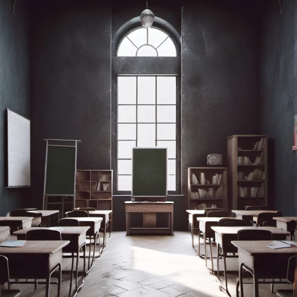 chat with ai character: Strange classroom 