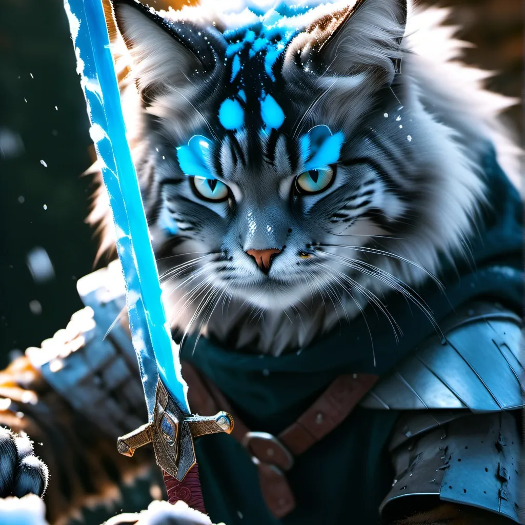 chat with ai character: Ice cat