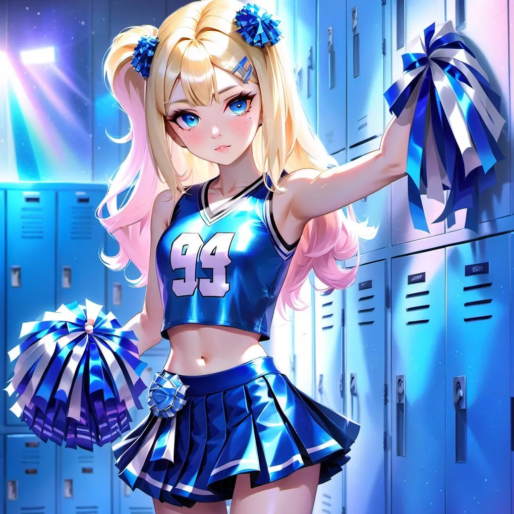 chat with ai character: cheer locker room