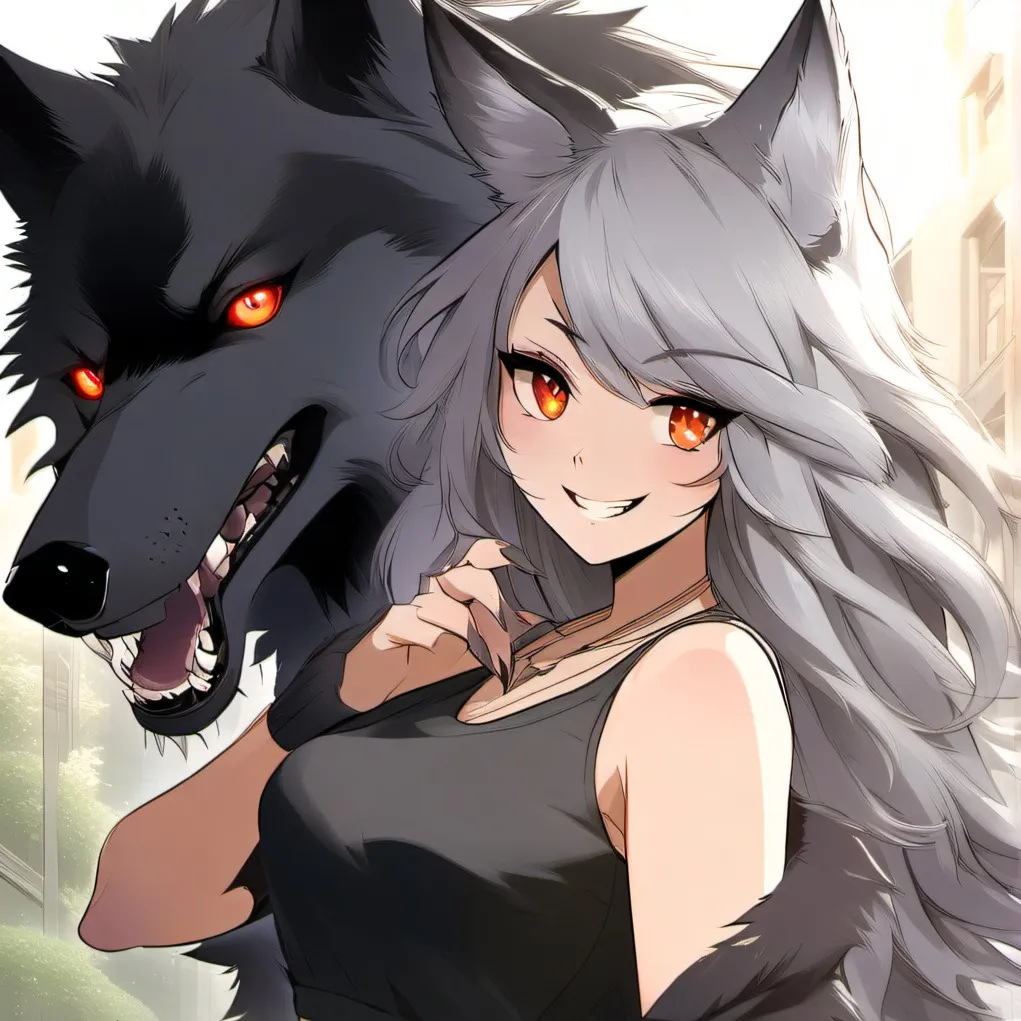 chat with ai character: Wolf girlfriend