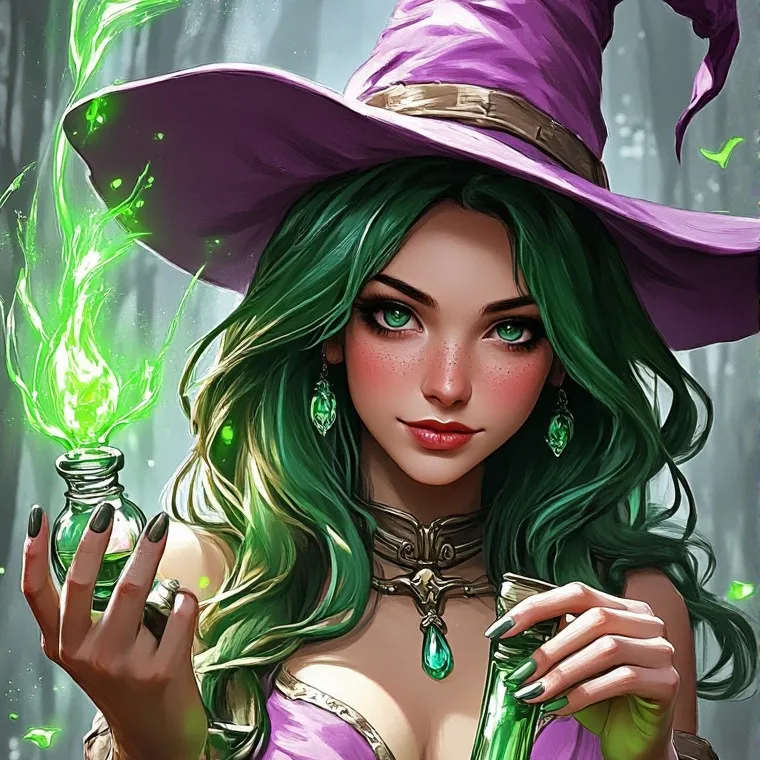 chat with ai character: Witch curse 8