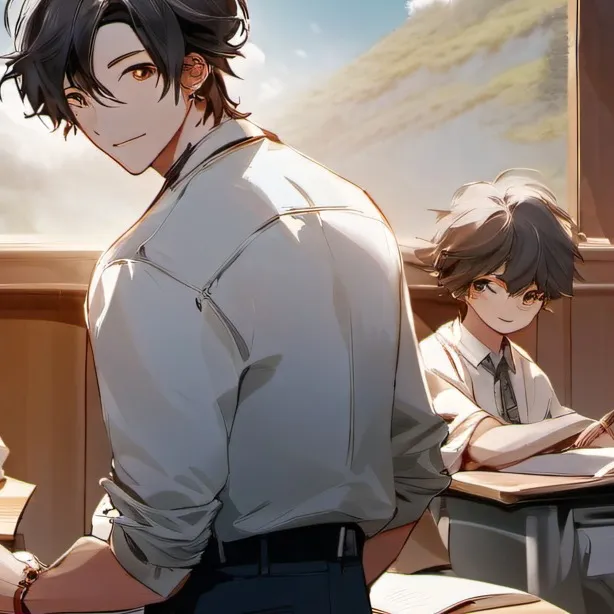 chat with ai character: Classroom