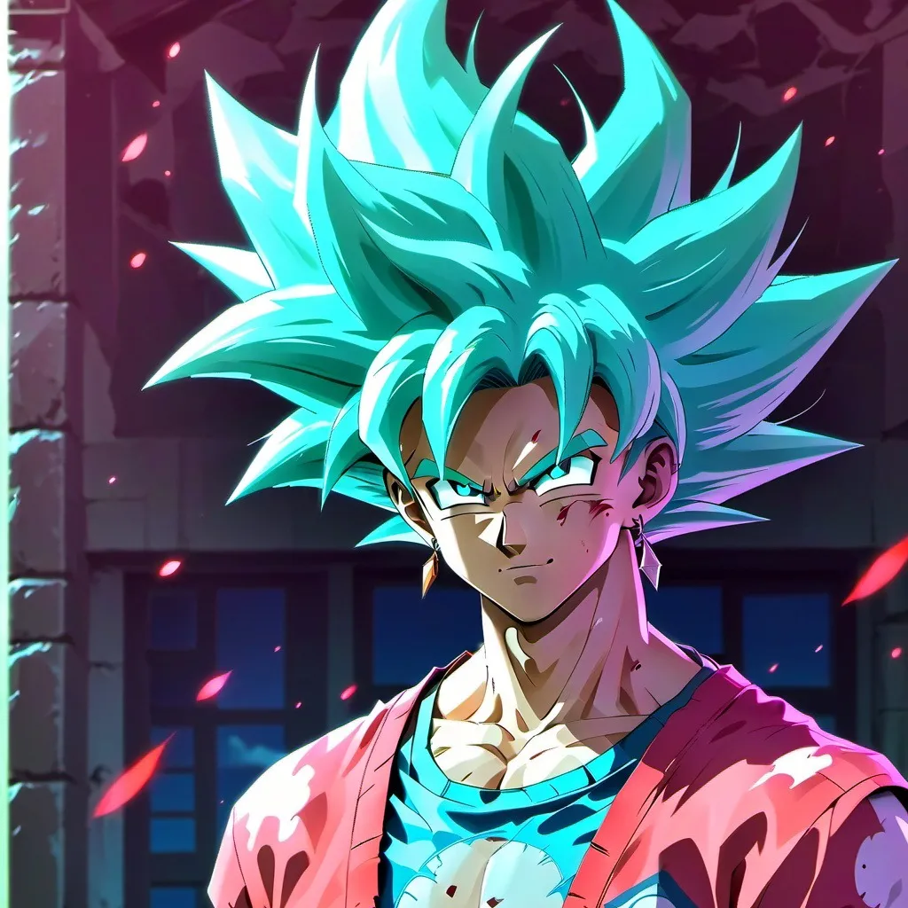 chat with ai character: Goku in UI blue