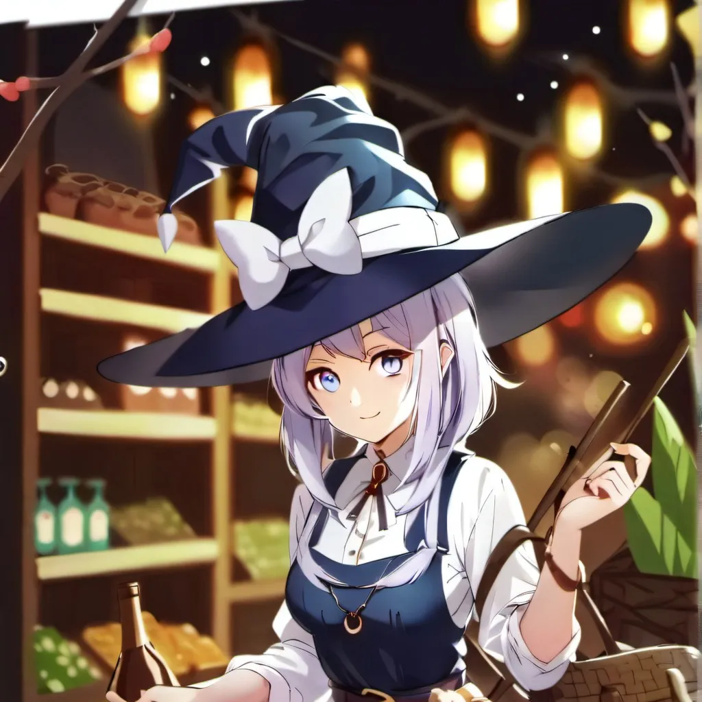 chat with ai character: Witch shop
