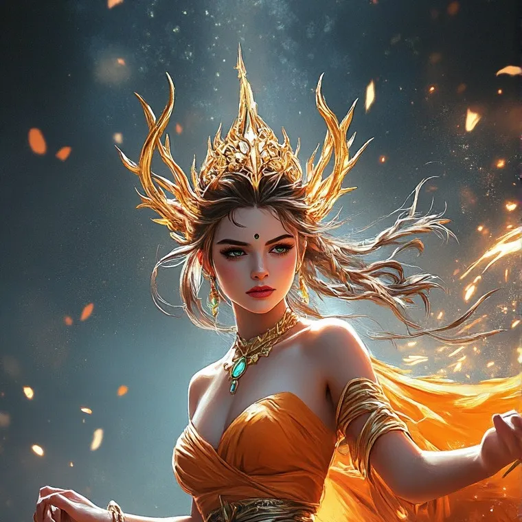 chat with ai character: Orange princess