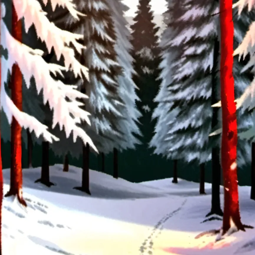 chat with ai character: Snowy forest 