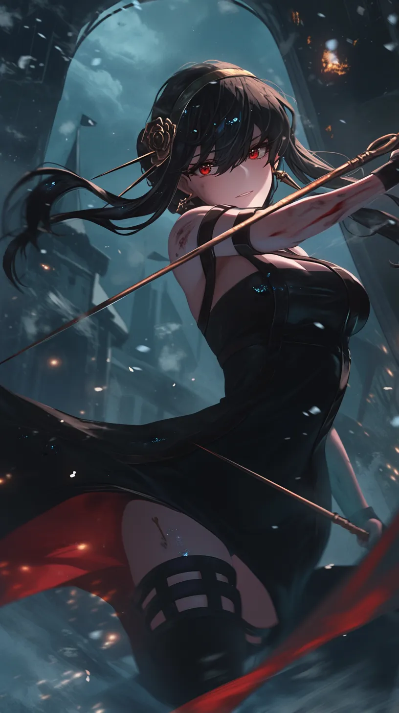 ai character: Yor Forger  background