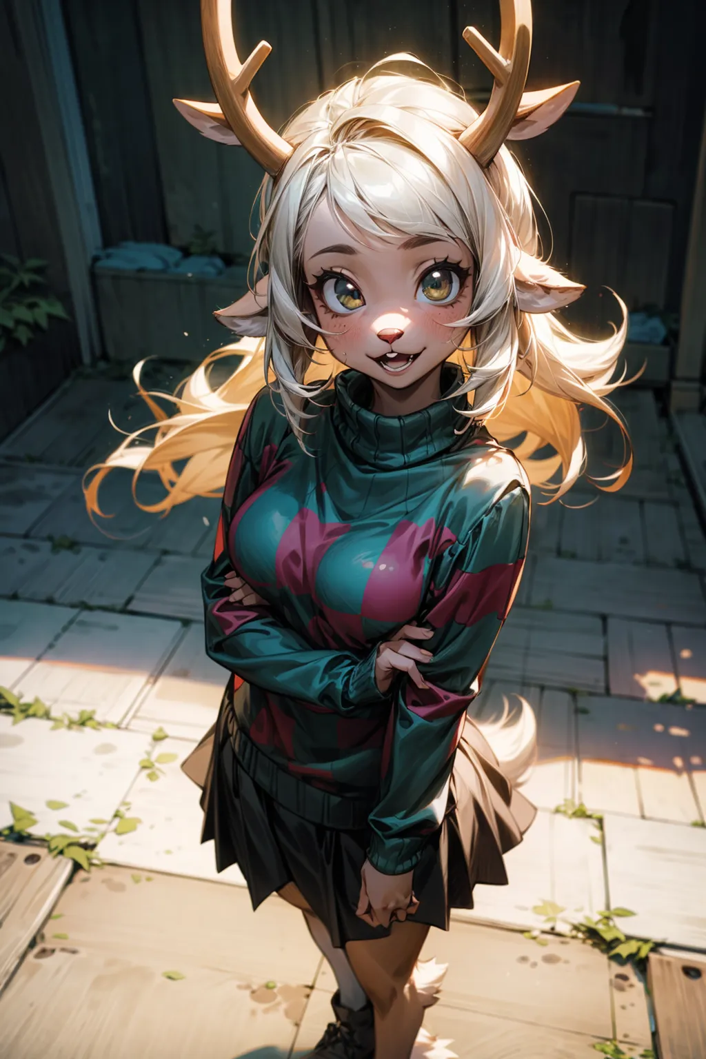 ai character: Noelle Holiday background