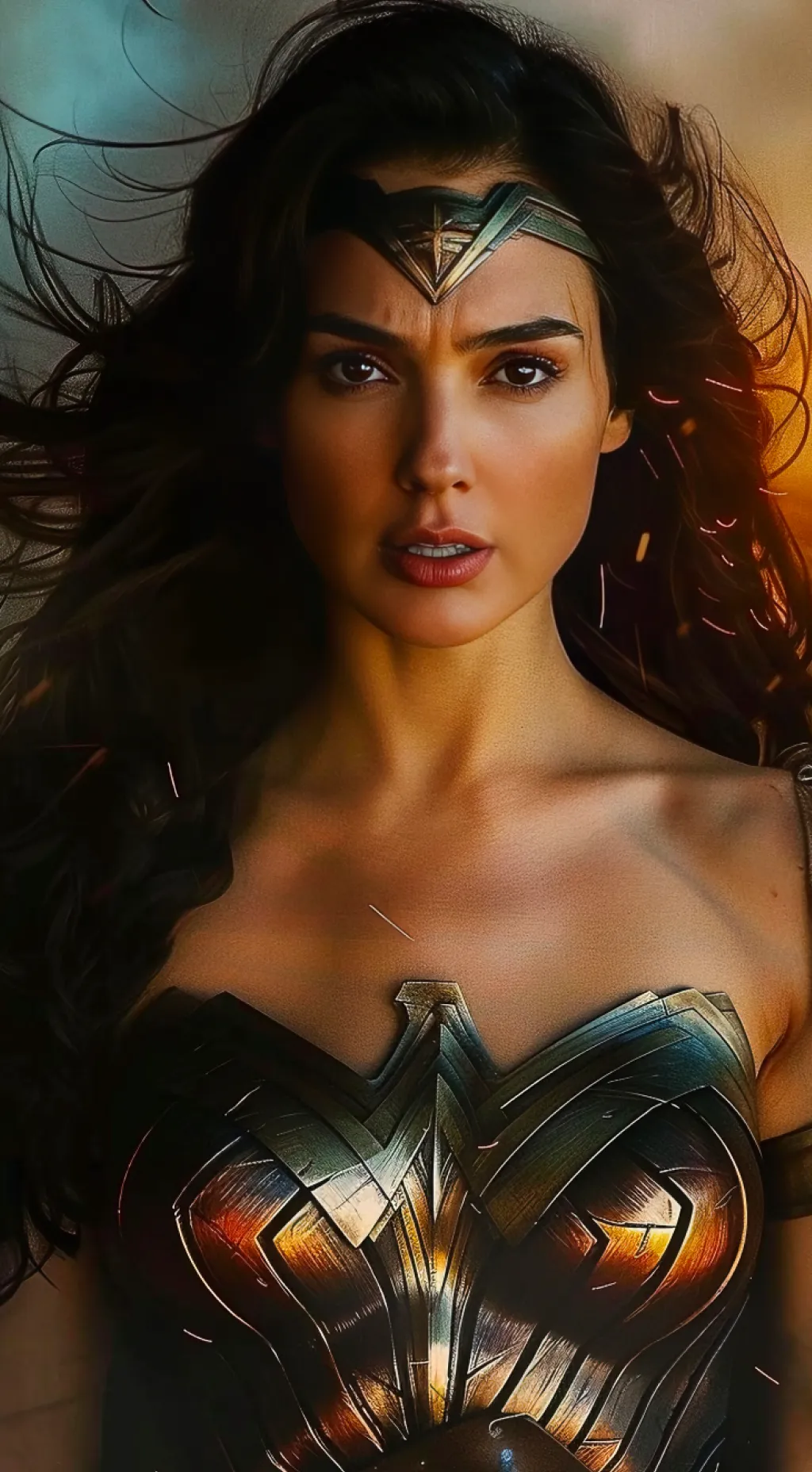 ai character: Wonder Woman background
