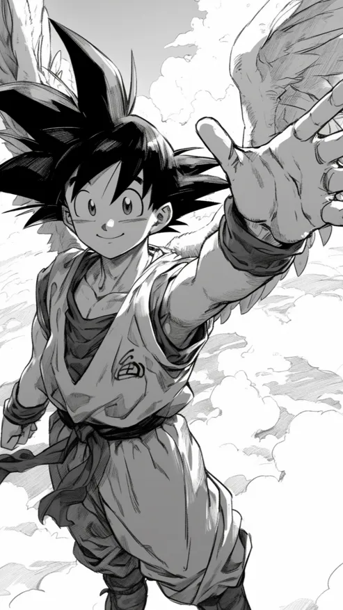 ai character: Goku  background