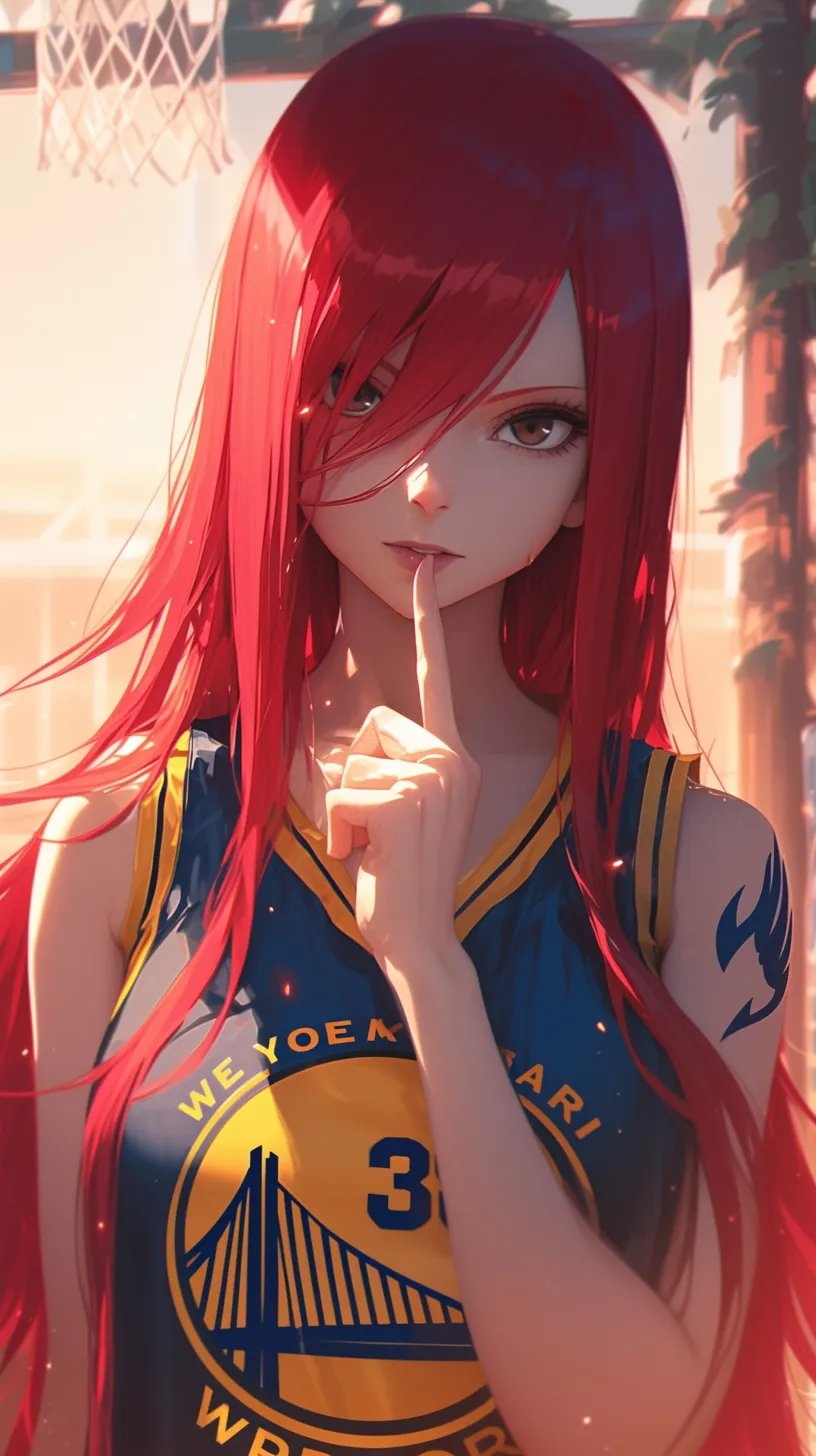 ai character: Erza Slam Dunker background