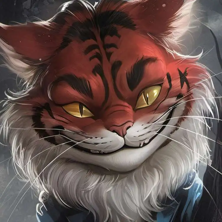 chat with ai character: red cheshire 
