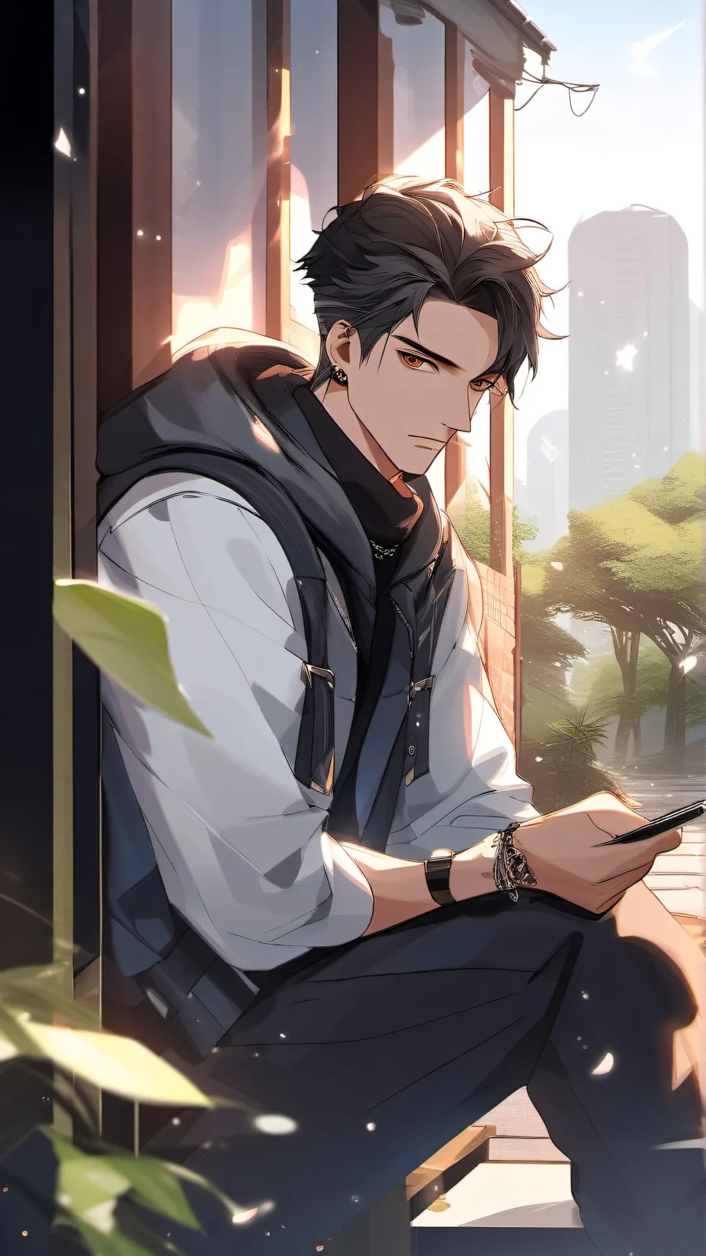 ai character: leo background