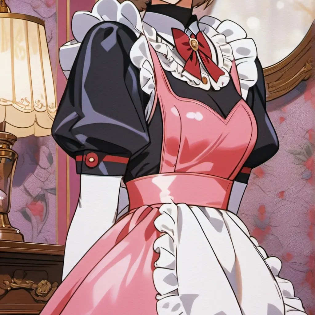 chat with ai character: latex maid dress