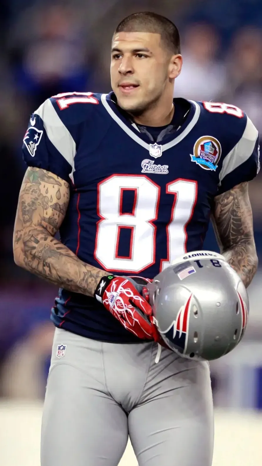 ai character: Aaron Hernandez  background