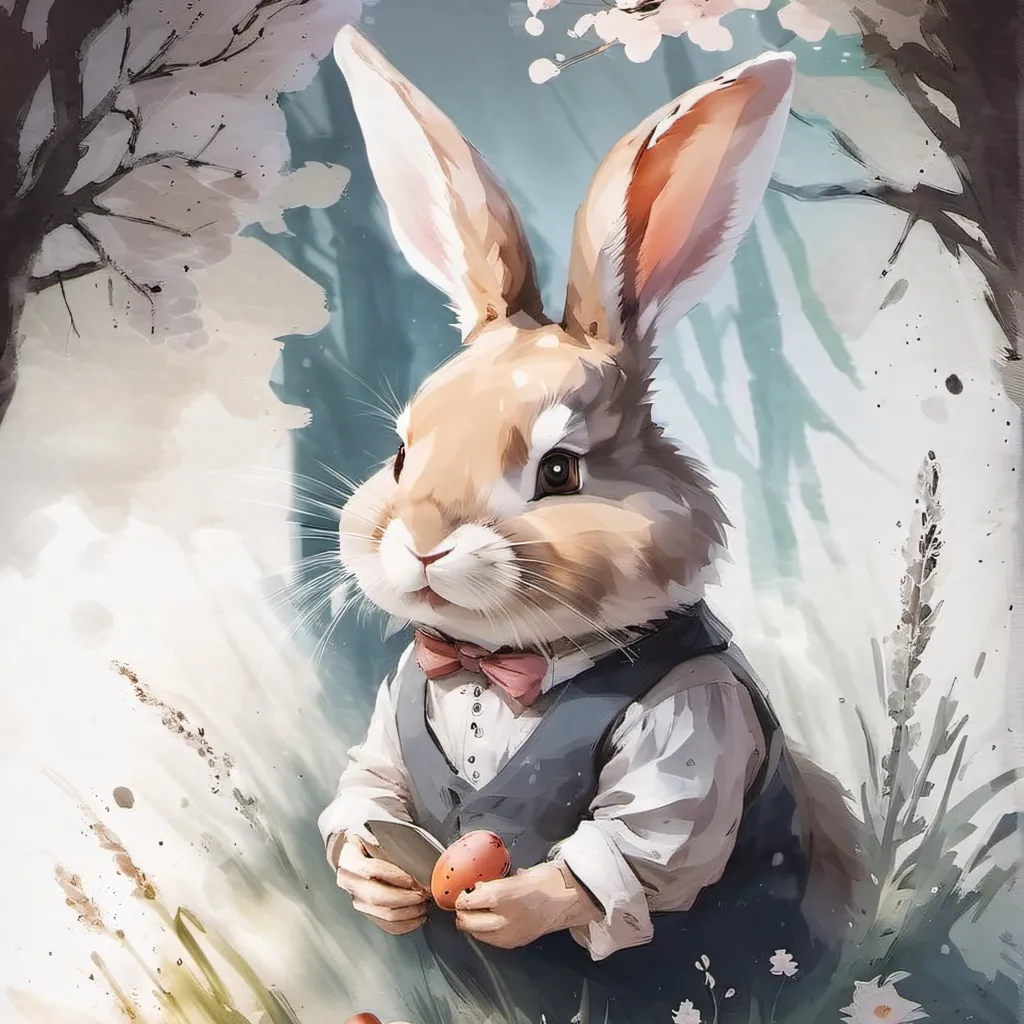 chat with ai character: the easter bunnie