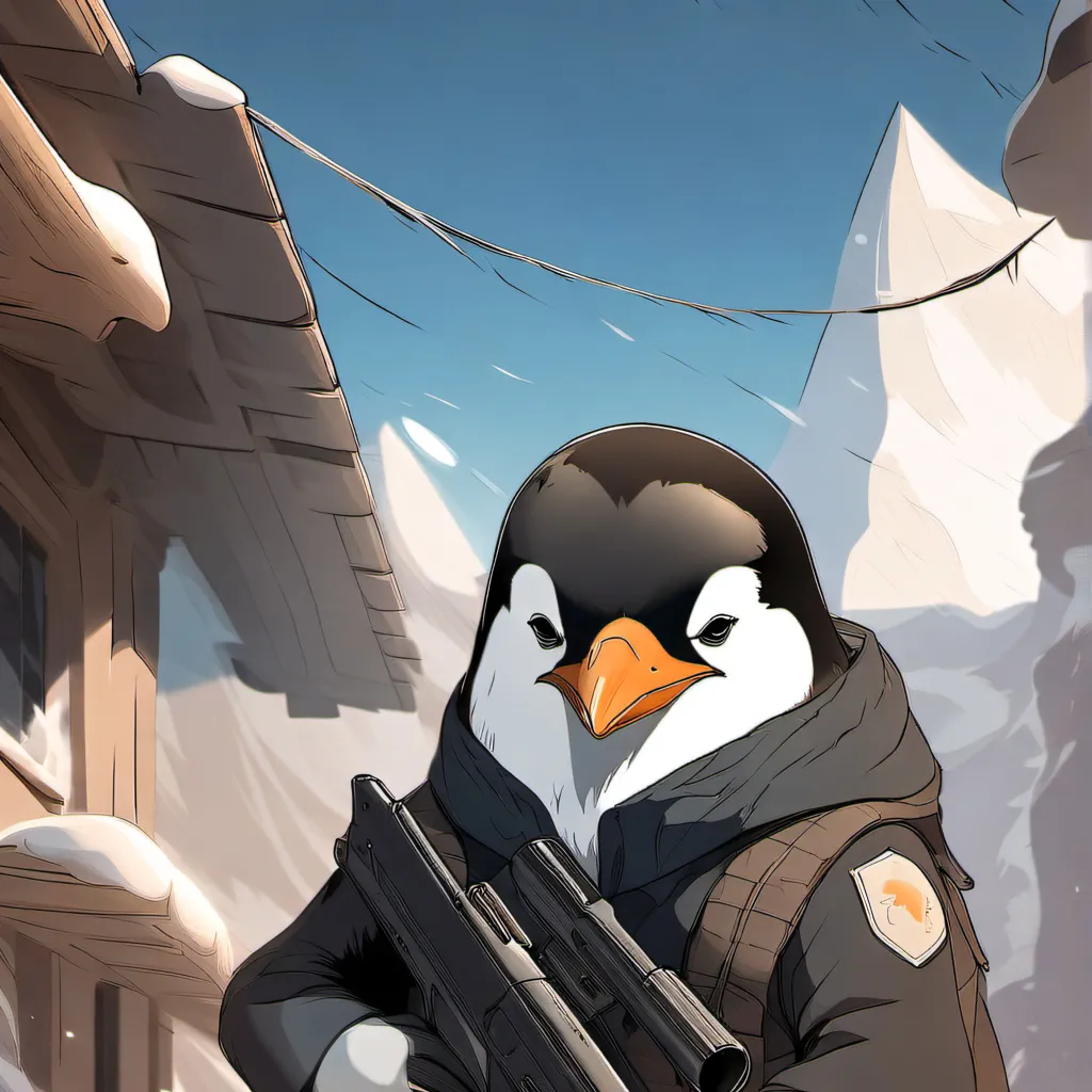 chat with ai character: war penguin 