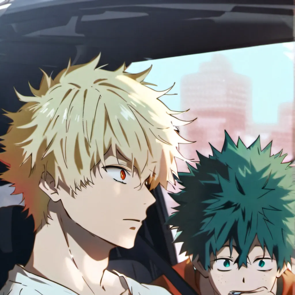 chat with ai character: Bakugo and deku