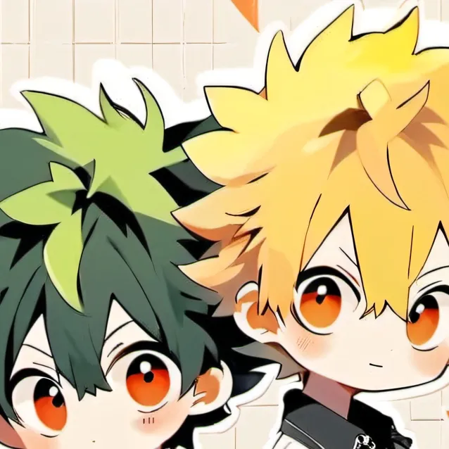 chat with ai character: bakugo and deku