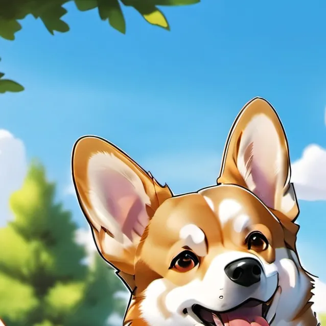 chat with ai character: Cute corrgi