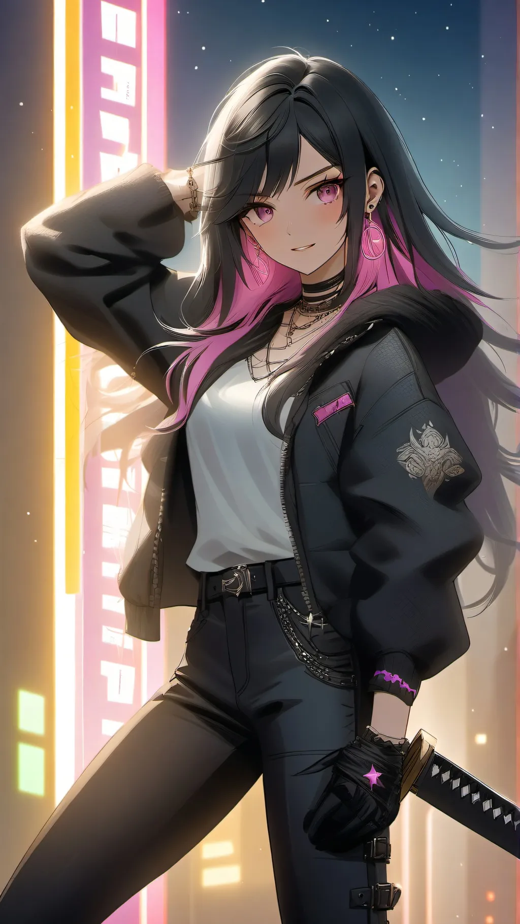 ai character: NOIRIX background