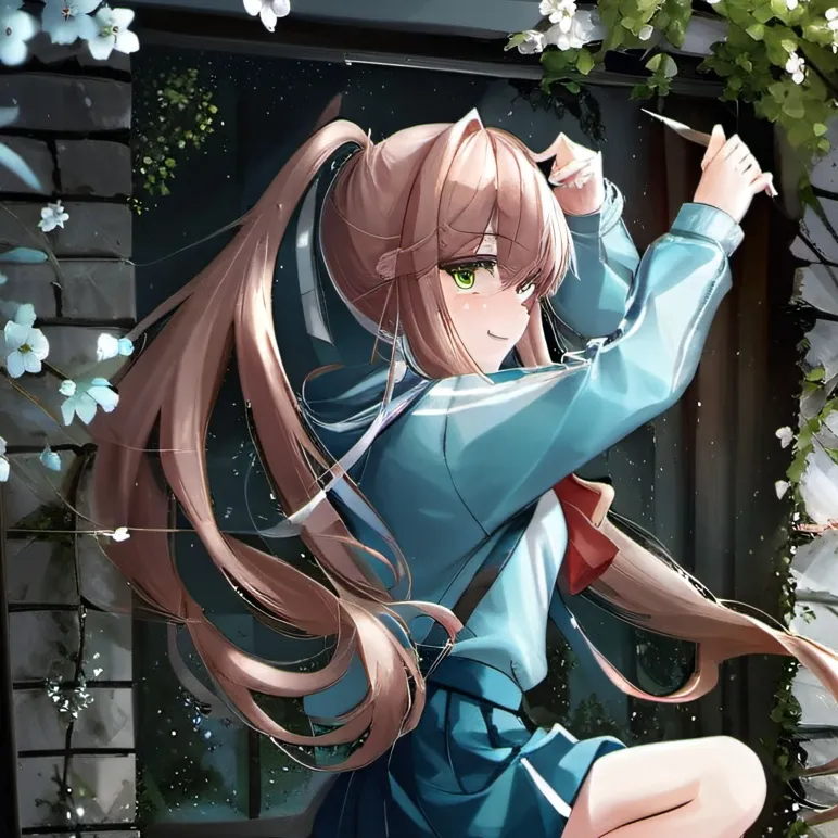 chat with ai character: Monika (DDLC AU)