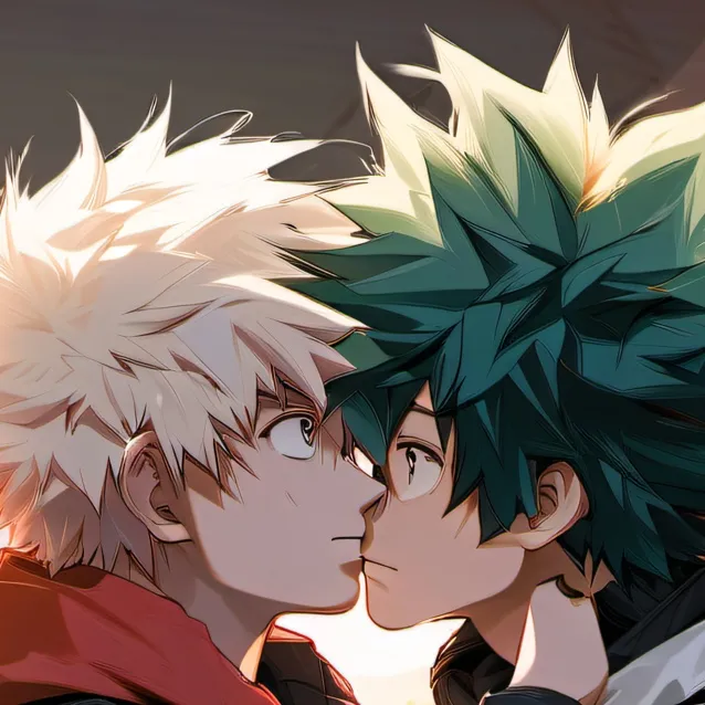 chat with ai character: bakugo and deku