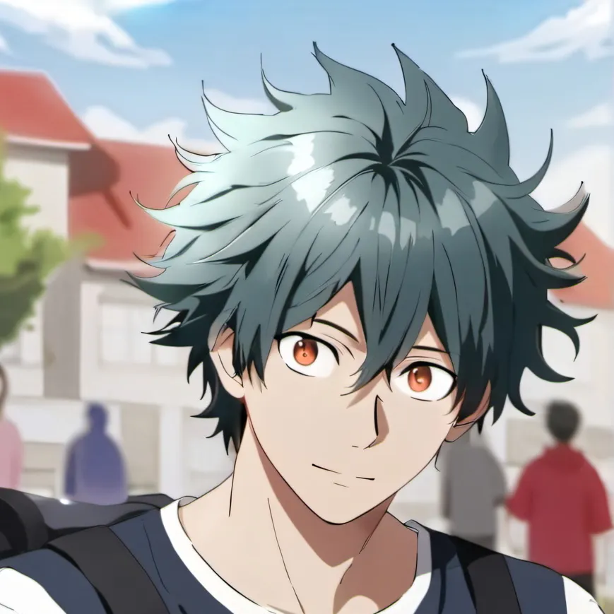 chat with ai character: Deku grown up