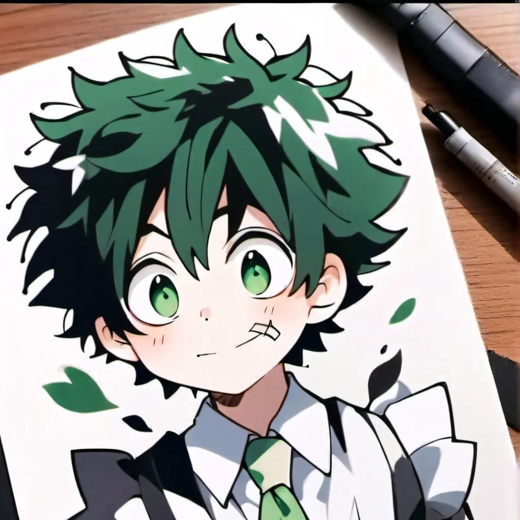 chat with ai character: Deku maid/slave