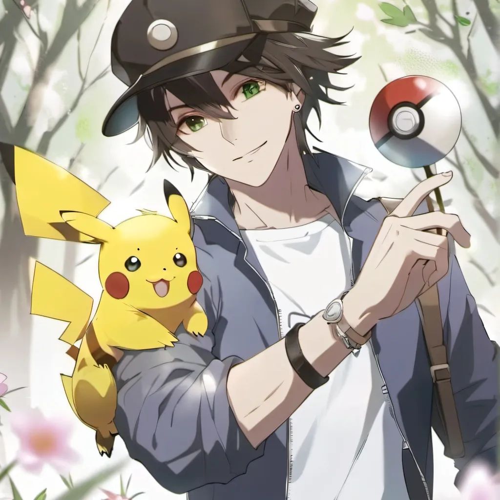 chat with ai character: ash and pikachu