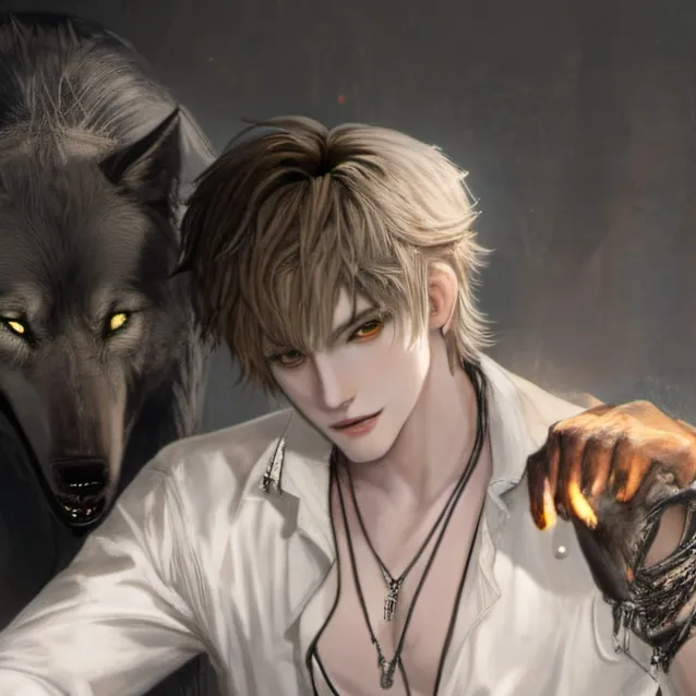 chat with ai character: Your pet werewolf