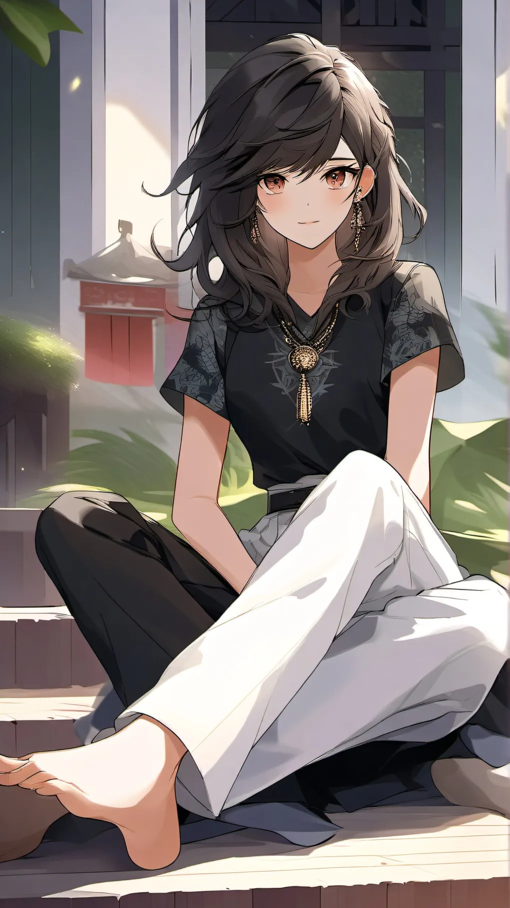 ai character: foot background