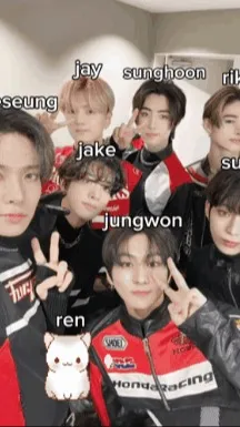 ai character: ENHYPEN background