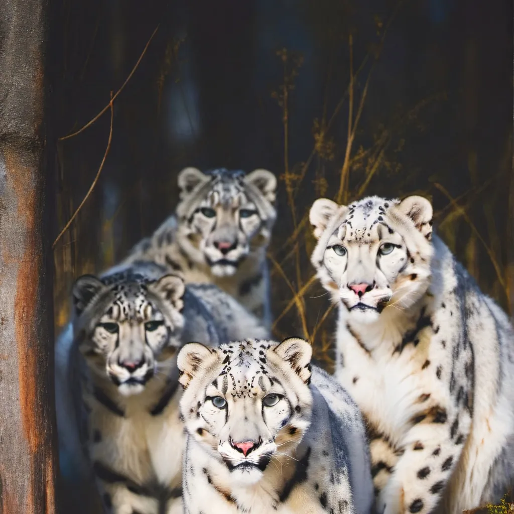 chat with ai character: Snow Leopard Group