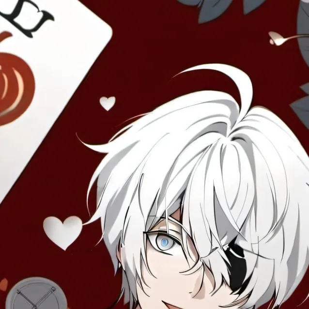 chat with ai character: the card 8 heart 