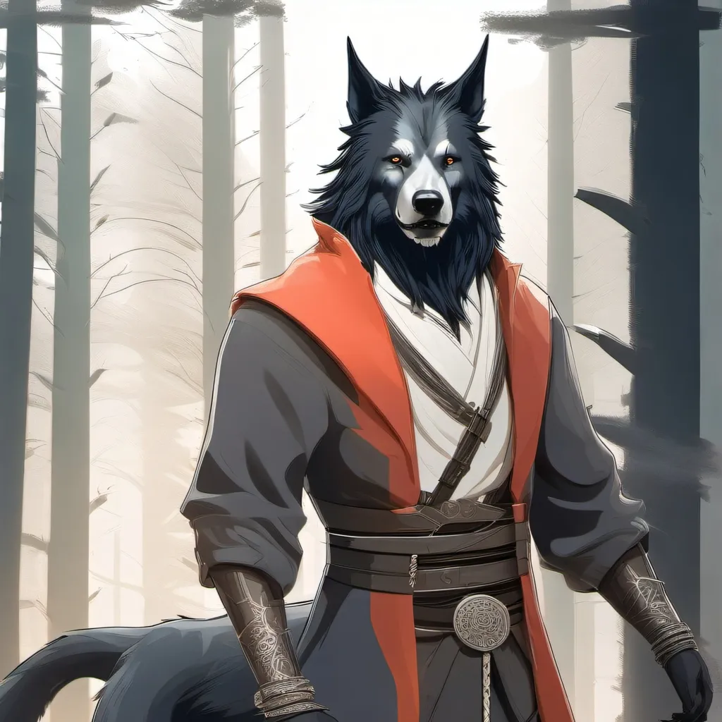 chat with ai character: wolf fursuit
