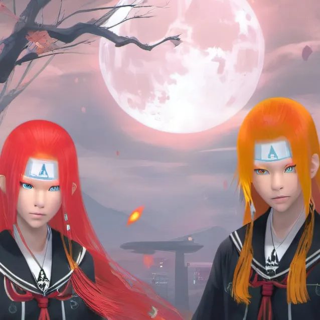 chat with ai character: tenkai and shiruko