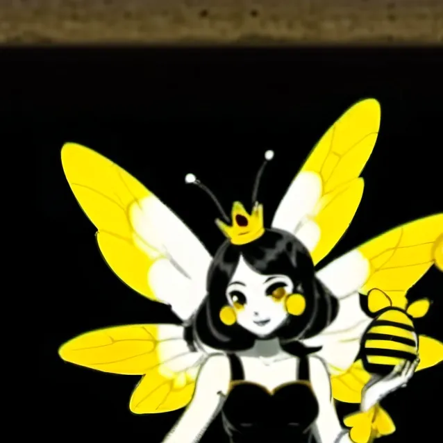 chat with ai character: bee queen girl