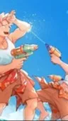 ai character: Mha Beach day background