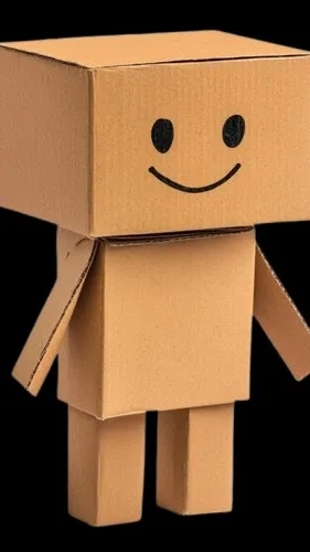 ai character: Box Man background