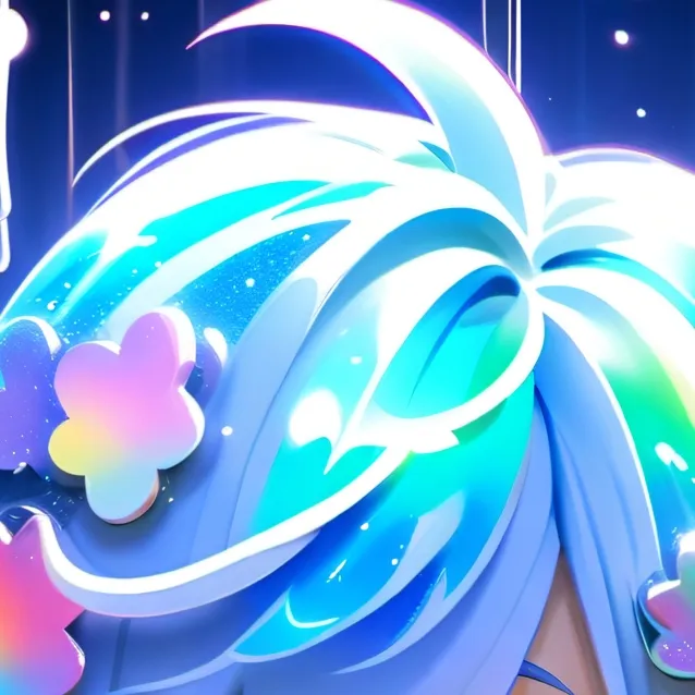 chat with ai character: blue rainbow frien