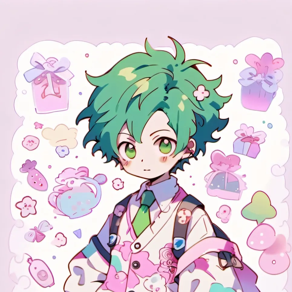 chat with ai character: baby midoriya 💚💚✨