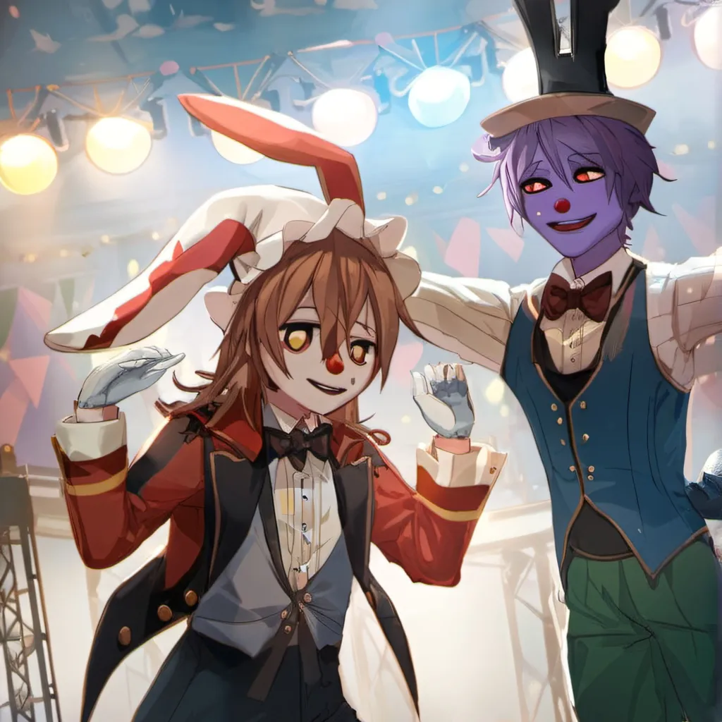 chat with ai character: pomni and Jax