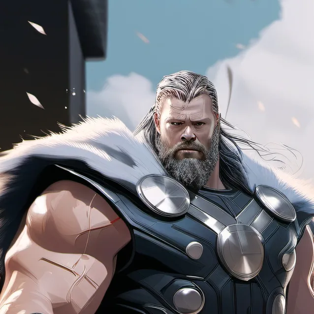 chat with ai character:  Fat and sick Thor