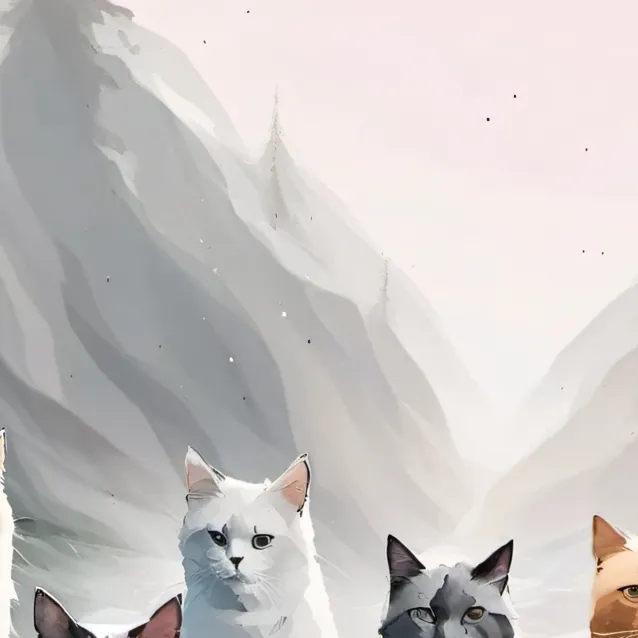 chat with ai character: Rainbow cats