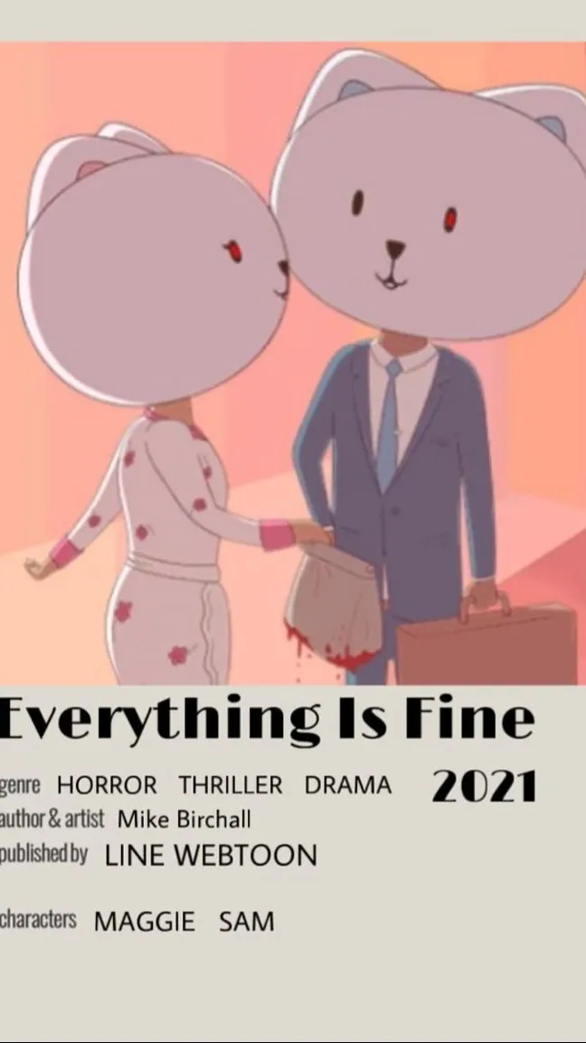 ai character: EVERYTHING IS FINE background