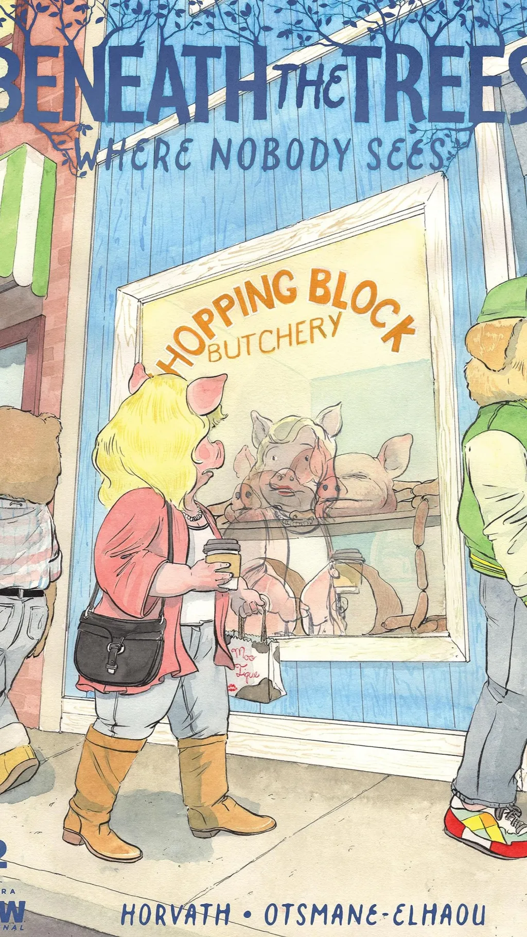 ai character: beneath the trees background