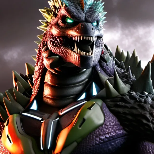 chat with ai character: Emerald Zilla