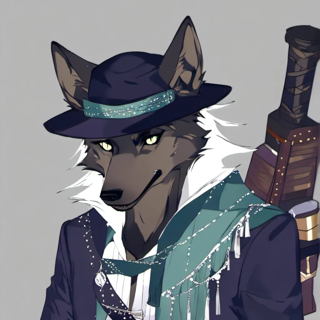 chat with ai character: black wolf